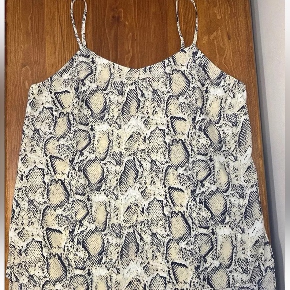 Mod Ref Snakeskin Print Adjustable Spaghetti Strap Camisole Blouse Size M - Picture 4 of 9